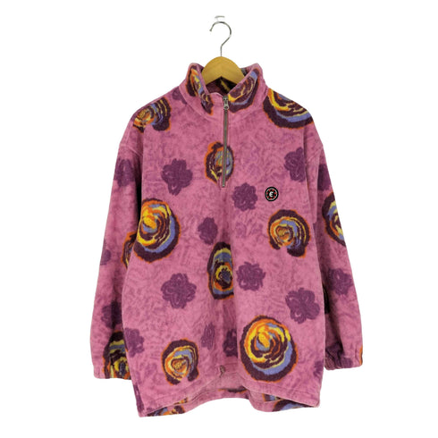 ESTIVO 90s 総柄 フリースプルオーバー メンズ